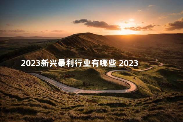 2023新兴暴利行业有哪些 2023是闰年吗